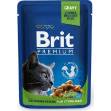 Brit Premium Cat Chicken Sterilised - wet cat food - 100g