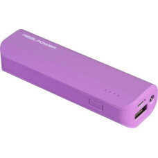 Realpower Powerbank Realpower PB-2600 2600 mAh Fioletowy