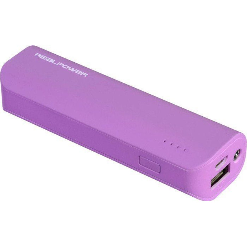 Realpower Powerbank Realpower PB-2600 2600 mAh Fioletowy