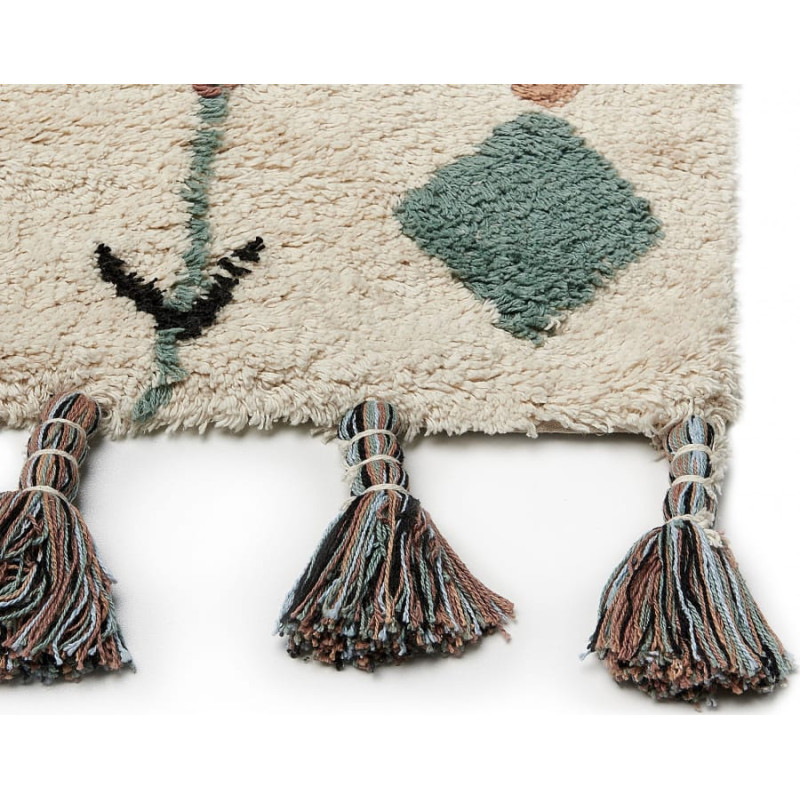 Beliani Lumarko Dywan bawełniany 140 x 200 cm wielokolorowy ESKISEHIR!