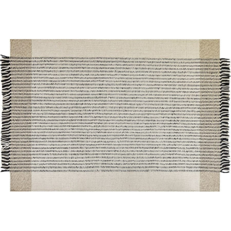 Beliani Dywan wełniany 160 x 230 cm beżowo-czarny DIVARLI Lumarko!