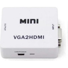 Savio Adapter AV Savio HDMI - D-Sub (VGA) biały (CL-110)
