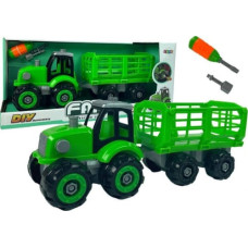 Import Leantoys Traktor Do Rozkręcania Zielony DIY Śrubokręt