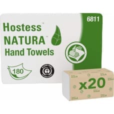 Hostess Scott Hostess Natura - Ręczniki papierowe w składce ZZ, makulatura, 2-warstwy - 3600 odcinków