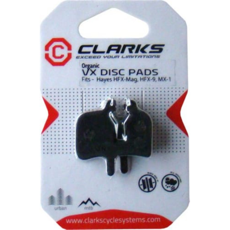 Clarks Okładziny Hamulcowe HAYES (HFX-Mag, MX-1, Mag HFX-9) Organiczne
