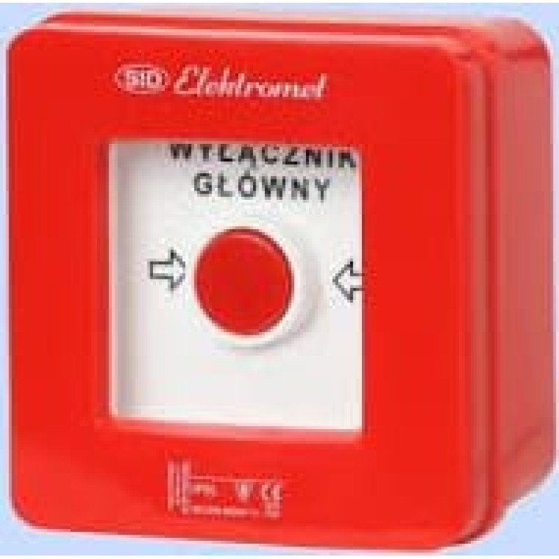 Elektromet Ręczny ostrzegacz pożarowy NC-NO IP65 WP-1s ROP A (921400)