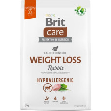 Brit Care Hypoallergenic Adult Weight Loss Rabbit - dry dog food - 3 kg