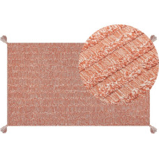 Beliani Lumarko Dywan bawełniany 80 x 150 cm pomarańczowy MUGLA!