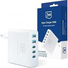 3MK Ładowarka 3MK Ładowarka sieciowa 3MK HyperCharger GaN 140W 3xUSB-C + 2xUSB, PD+QC