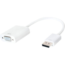 Logilink Adapter AV LogiLink DisplayPort - D-Sub (VGA) biały (CV0059B)