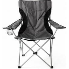 Divero Krzesło turystyczne campingowe czarno-szare
