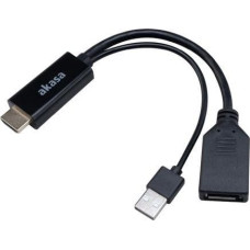 Akasa Adapter AV Akasa HDMI - DisplayPort + USB-A czarny (AK-CBHD24-25BK)