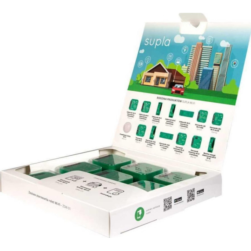 Zamel SUPLA Zestaw do sterowania rolet SRW-01 i bramy SBW-01 WI-FI ZSW-01
