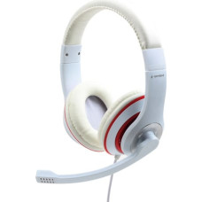 Gembird MHS-03-WTRD headphones/headset Head-band 3.5 mm connector Red, White