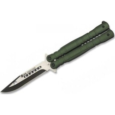 K25 Nóż motylek K25 02130 Balisong Zielony uniwersalny
