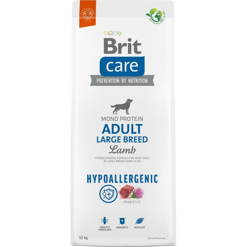 Brit Care Hypoallergenic Adult Large Breed Lamb - dry dog food - 12 kg