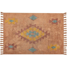 Beliani Lumarko Dywan bawełniany 140 x 200 cm pomarańczowy IGDIR!