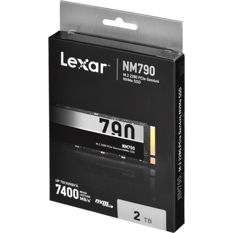 Lexar SSD NM790 2TB M.2 PCIe Gen4 NVMe Write speed 6500 MBytes/sec Read