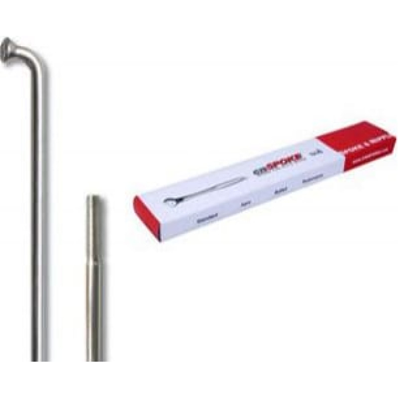 Cn Spoke Szprychy STD14 2.0-2.0-2.0 stal nierdzewna 286mm srebrne + nyple 144szt. (CN-STD286)