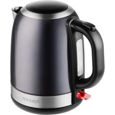 Concept RK3252 electric kettle 1.2 L 2200 W Grey, Stainless steel