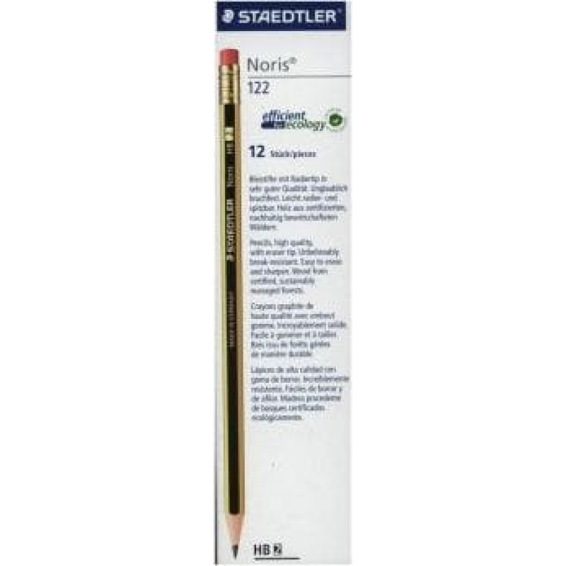 Staedtler STAEDTLER Bleistift Noris HB m. Tip 100% PEFC 12 Stück