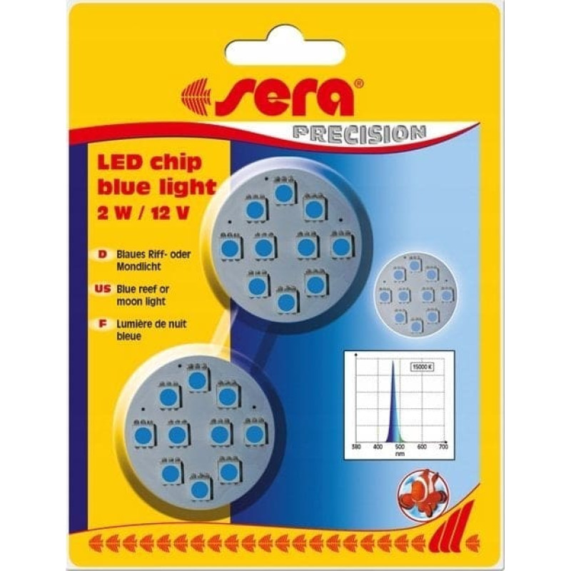 Sera Diody LED chip blue light 2 W / 12 V, 2szt/OPAK