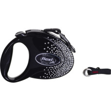 Flexi smycz automatyczna Glam Splash Crystal M 3m, cz.