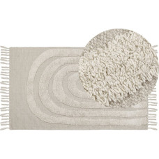 Beliani Lumarko Dywan bawełniany 80 x 150 cm beżowy HAKKARI!