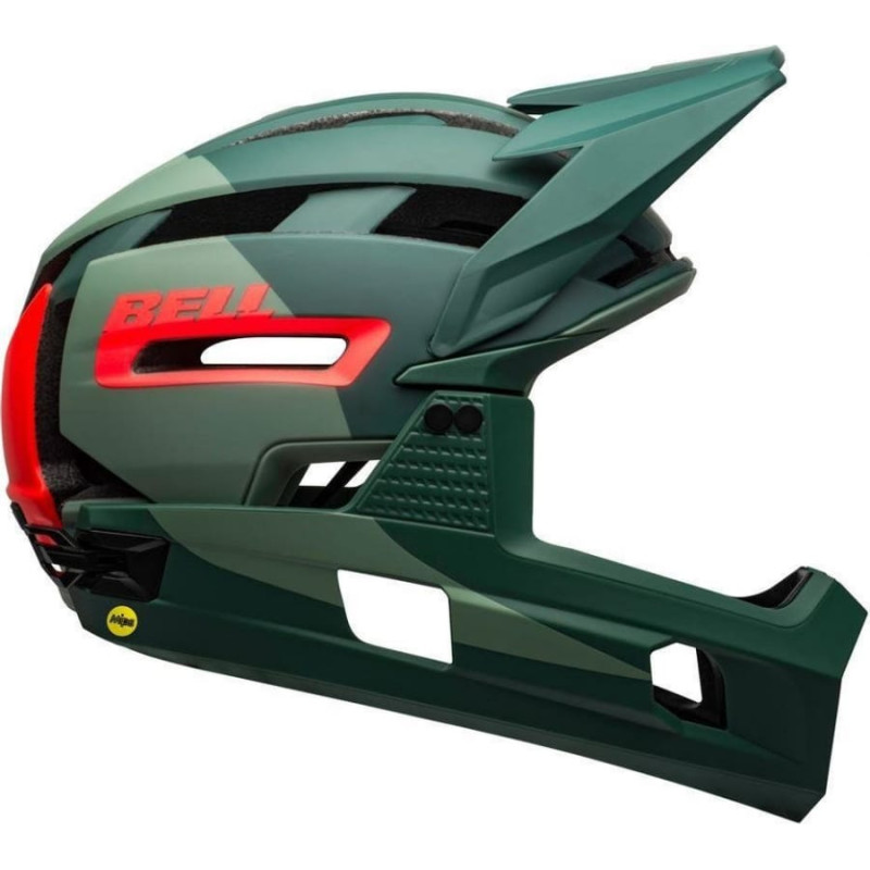 Bell Kask full face SUPER AIR R MIPS SPHERICAL matte gloss green infrared r. L 58–62 cm (308753)