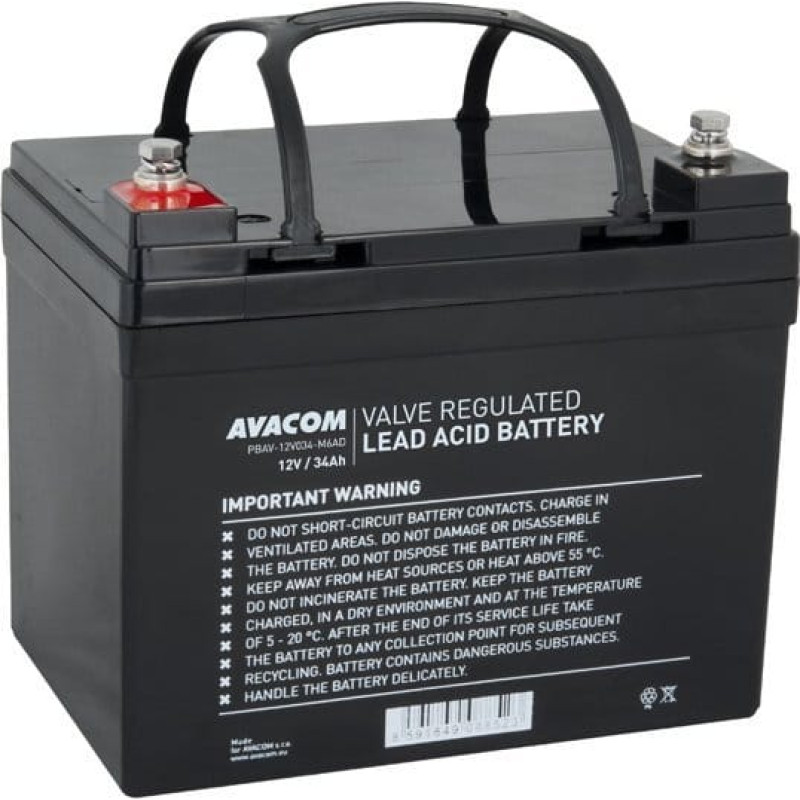 Avacom Avacom baterie DeepCycle, 12V, 34Ah, PBAV-12V034-M6AD