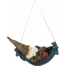 Esschert Design Esschert Design Figurka krasnala w hamaku, 9,4 x 21,6 x 13 cm