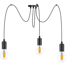 Orno Lampa wisząca Orno LINO lampa wisząca, moc max. 3x60W, E27, czarna