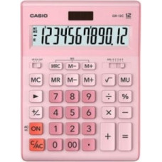 Casio GR-12C-PK OFFICE CALCULATOR PINK, 12-DIGIT DISPLAY