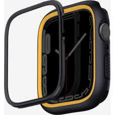 Uniq Etui UNIQ Moduo Apple Watch 4/5/6/7/8/SE 44/45mm czarny-musztardowy/midnight-mustard