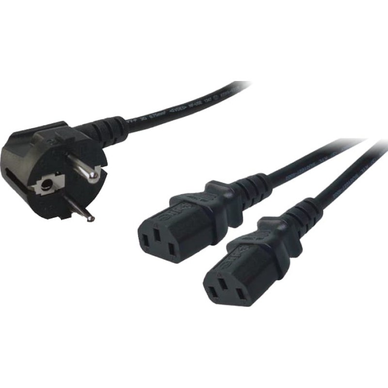 Logilink Kabel zasilający LogiLink 2 x Schuko-C13 1,50m (CP101)