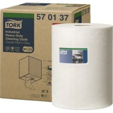 Tork Tork - Czyściwo włókninowe do ciężkich zabrudzeń, 1-warstwowe, premium - Białe