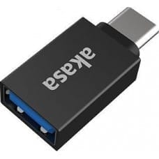 Akasa Adapter USB Akasa USB-C - USB Czarny  (AK-CBUB62-KT02)