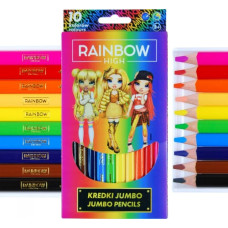 Astra Kredki ołówkowe jumbo 10 kolorów Rainbow High Astra