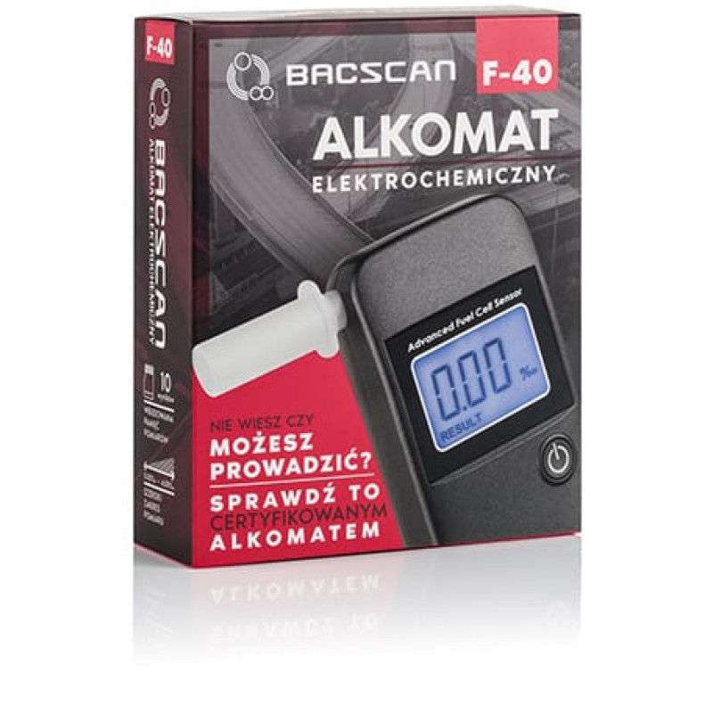 Bacscan F-40 alcohol tester 0 - 4% Gray