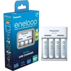 Panasonic PAMATA USB LĀDĒTĀJS + 4x AA ENELOOP 2000 mAh