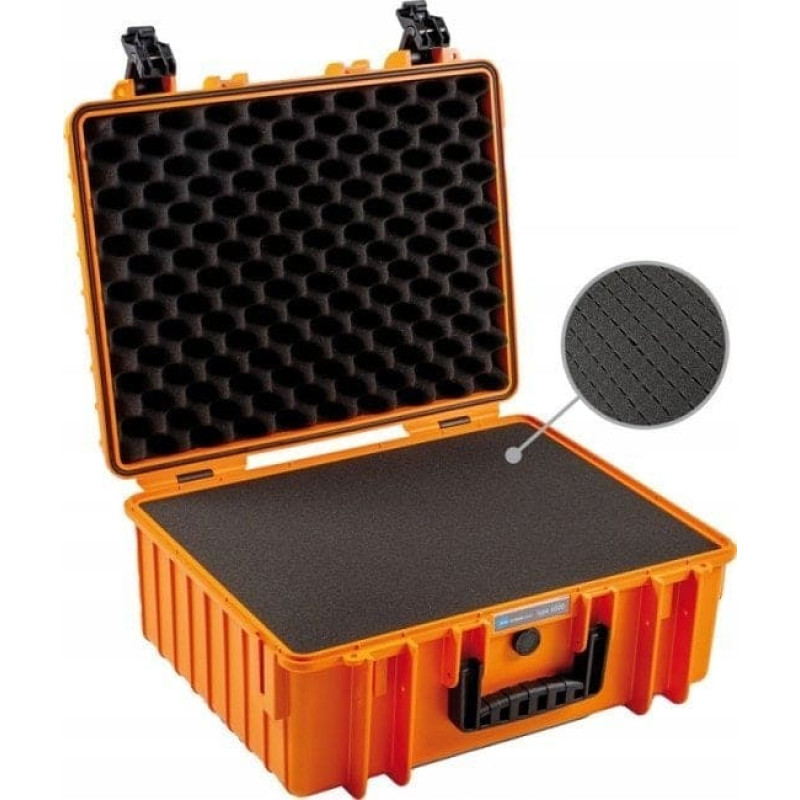 B&W Cases Walizka foto B&W Cases B&W Outdoor Cases Type 6000 with pre-cut foam (SI) Orange