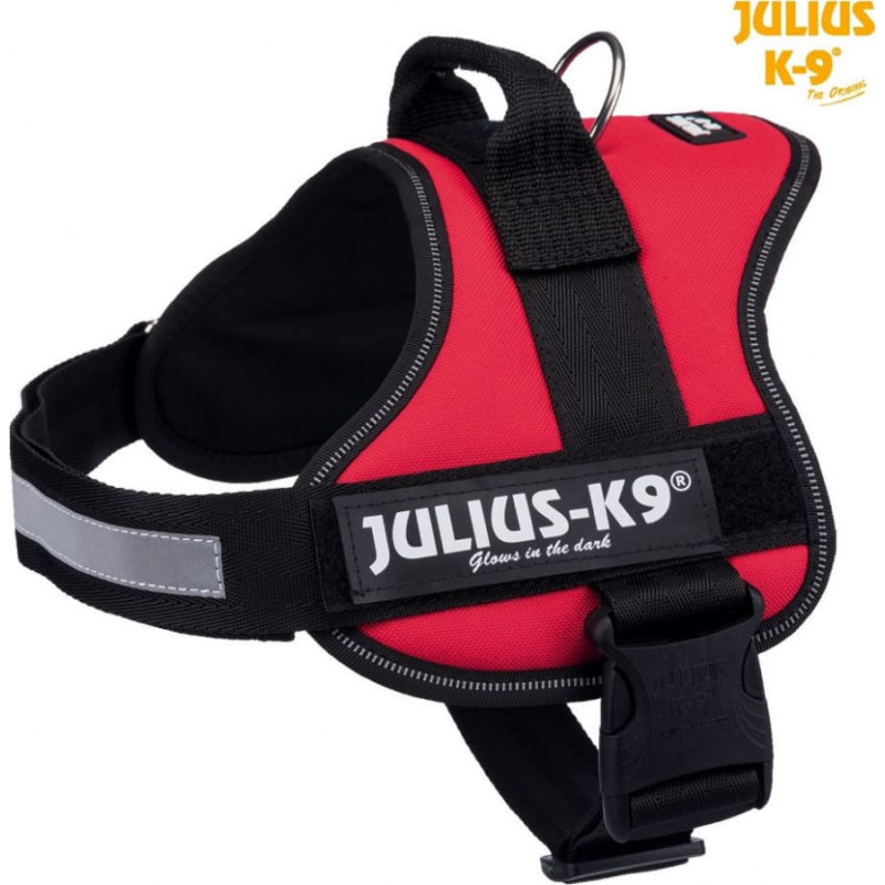 Trixie Szelki Julius-K9®, 1/L: 63–85 cm/50 mm, czerwone
