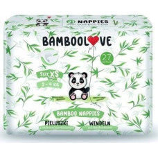 Bamboolove Pieluszki z włóknem bambusowym XS, 2-4 kg, 27 szt.