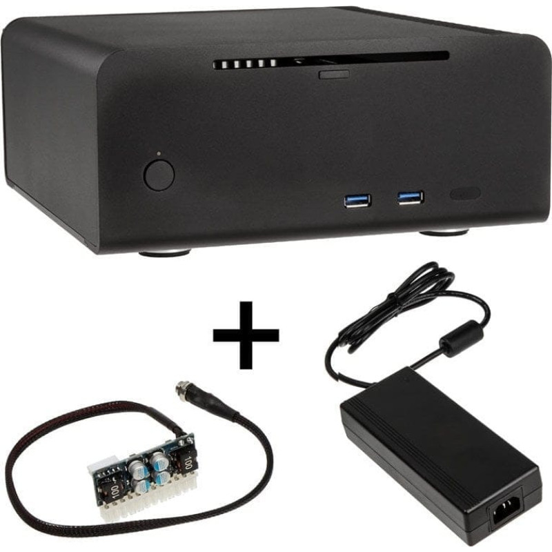 Streacom Obudowa Streacom Streacom ST-FC8B Alpha Optical Fanless HTPC-Gehäuse + 120-Watt-Netzteil