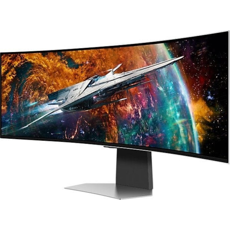 Samsung Odyssey OLED G9 S49CG954SU (124 cm (49 Zoll), silber, DQHD, AMD Free-Sync Premium Pro, HDMI, DisplayPort, 240Hz Panel)
