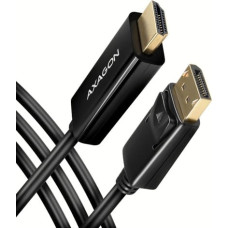 Axagon DisplayPort > HDMI 1.4 cable 1.8m 4K/30Hz, RVD-HI14C2