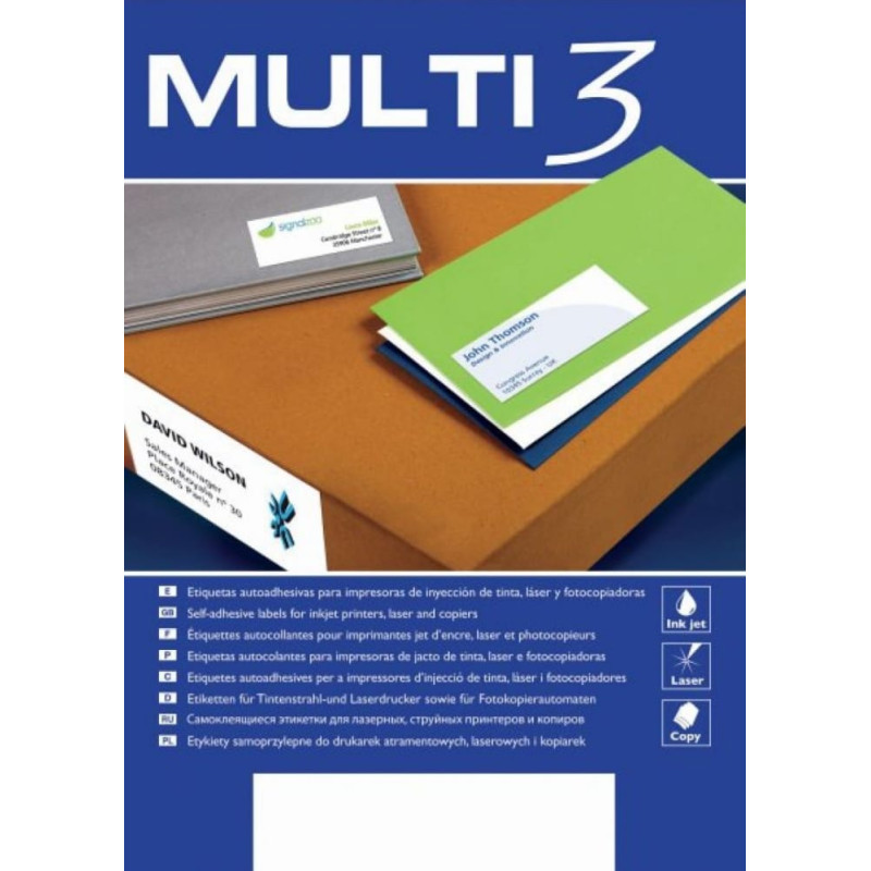 Pbs Connect Etykiety uniwersalne Multi3 A4 99,1X67,7 (4729)