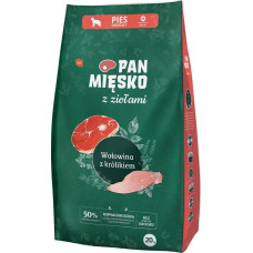 Pan Mięsko Z Ziołami Wołowina z królikiem (dorosły) chrupki M 20kg