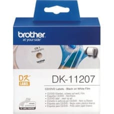 Brother Etykieta foliowa na płyty CD/DVD 58mm x 58mm 100 szt. (DK11207)