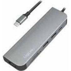 Logilink HUB USB LogiLink 1x microUSB 1x SD 1x USB-C  + 2x USB-A 3.2 Gen1 (UA0343)